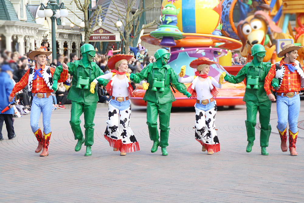 Disney stars on parade